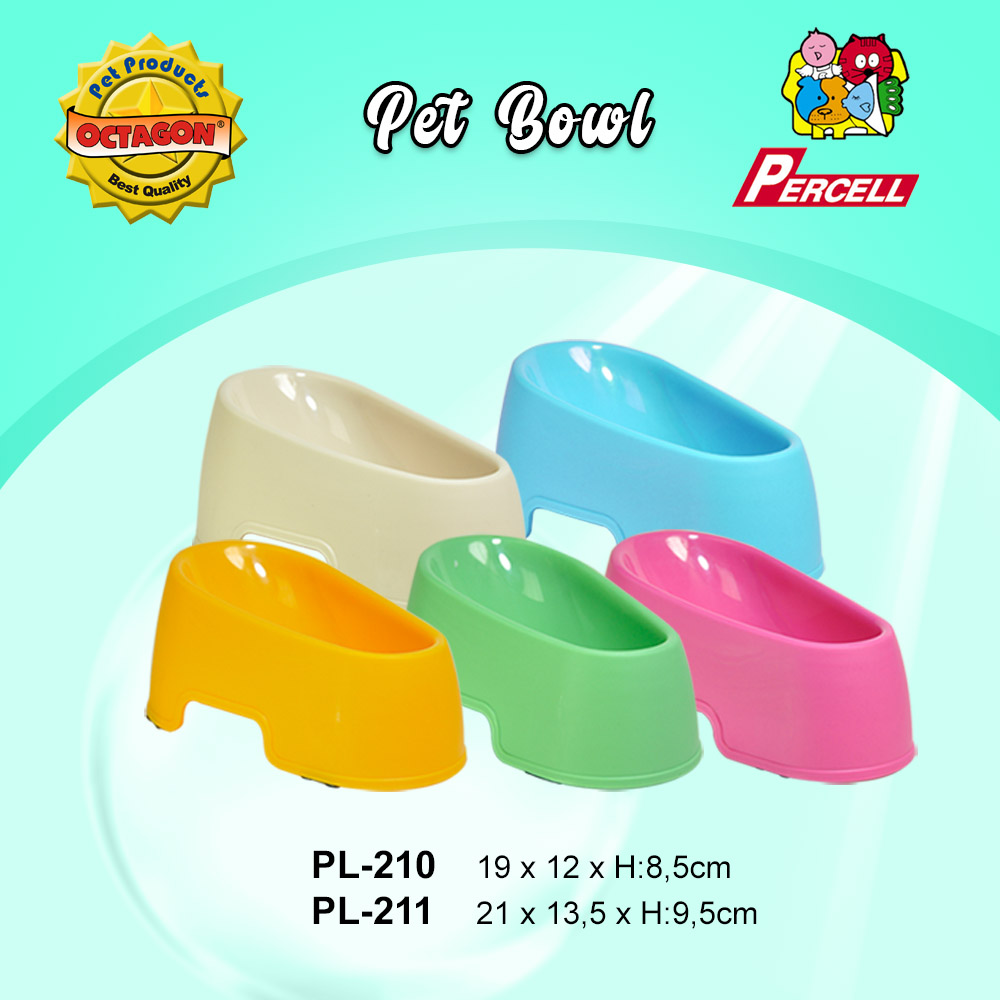 Oval Plastic Pet Bowl